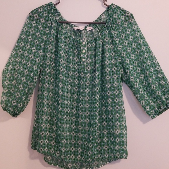 liz claiborne peasant blouse
